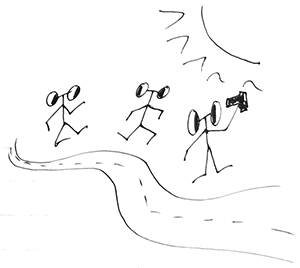 drunken illustration